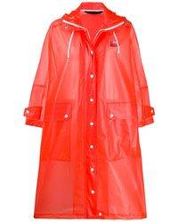 DIESEL Oversized Tpu Raincoat - Orange