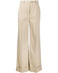 Aspesi - Flared Leg High-Waisted Trousers - Lyst