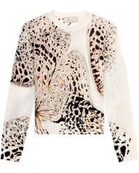 Blumarine - Butterfly-Print T-Shirt - Lyst