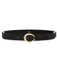 Rabanne - Ring-Buckle Leather Belt - Lyst