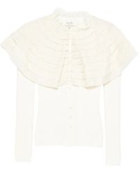 Sea - Wanda Lace-Trimmed Cardigan - Lyst