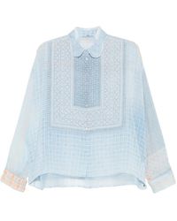 Ermanno Scervino - Check-Print Buttoned Shirt - Lyst