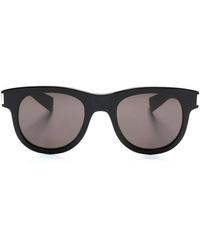 Saint Laurent - Sl 571 Round-Frame Sunglasses - Lyst