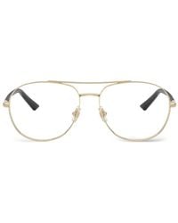 Jimmy Choo - Pilot-Frame Double-Bridge Glasses - Lyst