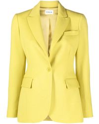 P.A.R.O.S.H. - Single-Breasted Notched-Lapels Blazer - Lyst