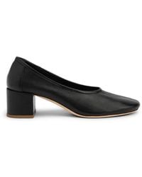 BY FAR - Prudence Leather Pumps - Lyst