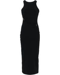 Patrizia Pepe - Piercing-Detail Midi Dress - Lyst