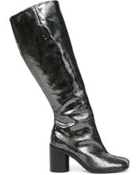 Maison Margiela - Tabi 80Mm Leather Knee Boots - Lyst