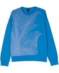 Armani Exchange - Sweater Met Abstracte Print Van Katoenblend - Lyst