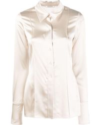 Peter Do - Fitted Silk Long-sleeve Shirt - Lyst