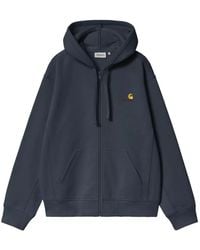 Carhartt - American Script Hoodie Met Rits - Lyst