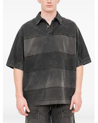 Juun.J - Panelled Polo Shirt - Lyst