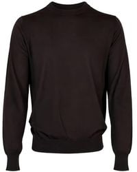 Altea - Crew-Neck Fine-Knit Sweater - Lyst