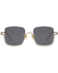 Gucci - Oversized-Sonnenbrille mit GG - Lyst