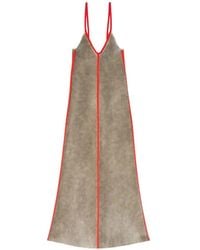 DIESEL - Rib-Knitted Cami Midi Dress - Lyst
