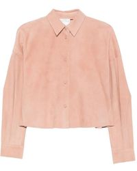 forte_forte - Buttoned Suede Shirt - Lyst