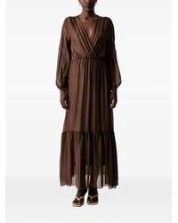 ViCOLO - Wrap Tiered Maxi Dress - Lyst
