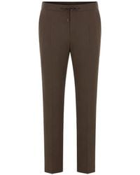 Herno - Drawstring-Waist Straight-Leg Trousers - Lyst