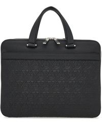 Ferragamo - Aktentasche Mit Geprägtem Monogramm - Lyst