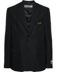 Versace Jeans Couture - Logo-Appliqué Blazer - Lyst