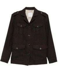 Eleventy - Pocket-Detail Epaulette Jacket - Lyst