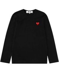COMME DES GARÇONS PLAY - Heart-Patch Long-Sleeve T-Shirt - Lyst