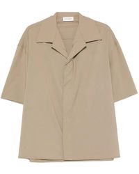 Yes London - Short-Sleeve Notched-Collar Shirt - Lyst