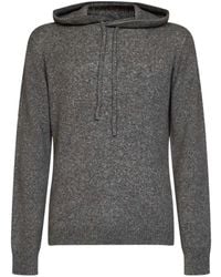 Roberto Collina - Marl-Knit Hoodie - Lyst