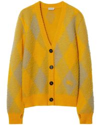Burberry - Cárdigan con motivo en jacquard - Lyst