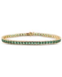 Izabel Display - Square-Cut Zirconia Tennis Bracelet - Lyst