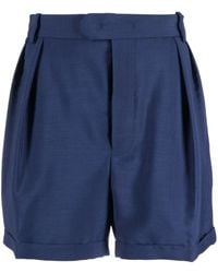 Bally - Short En Mohair Mélangé À Design Plissé - Lyst