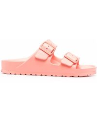 Birkenstock - Arizona Eva Coral Peach Narrow Fit Sandals - Lyst