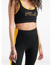 Fila - Rebeca Contrast-Trim Crop Top - Lyst