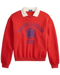 Polo Ralph Lauren - Crest-Print Layered-Collar Sweater - Lyst