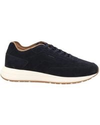 BOSS - Perforated Suede Sneakers - Lyst