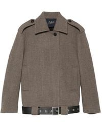 The Seafarer - Belted Epaulette Jacket - Lyst