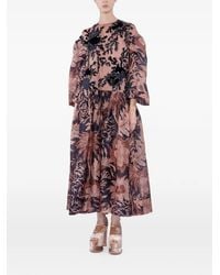Biyan - Robe Longue En Velours À Broderies - Lyst