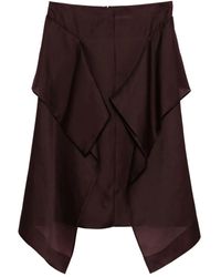KHAITE - Nina ラッフル シルクスカート - Lyst