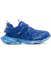 Balenciaga - Track Faded-blue Sneakers - Lyst