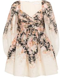 Zimmermann - Illustration Mini Dress - Lyst