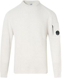 C.P. Company - Fleece Crew-Neck Sweater - Lyst