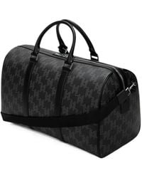 KARL LAGERFELD - Monogram-Canvas Weekender Bag - Lyst