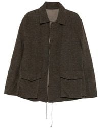 K'ANG - Button-Up Drawstring-Detail Jacket - Lyst
