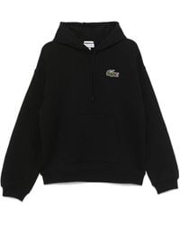 Lacoste - Organic Cotton Crocodile Patch Hoodie - Lyst