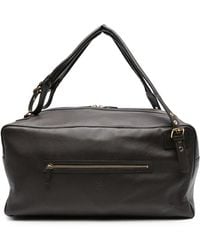 Eleventy - Leren Duffeltas Met Ritssluiting - Lyst