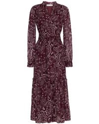 Cara Cara - Verity Paisley-Print Ruffled Dress - Lyst