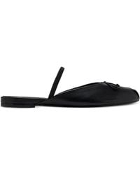 Stuart Weitzman - Prima Bow-Detail Leather Mules - Lyst