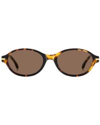 Victoria Beckham - Tortoiseshell-Effect Oval-Frame Sunglasses - Lyst