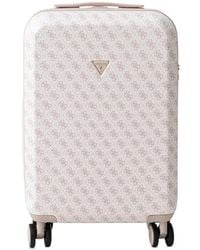 Guess - Monogram-Print Logo-Plaque Luggage - Lyst
