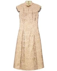 Shanghai Tang - Sequin Collared Dress - Lyst